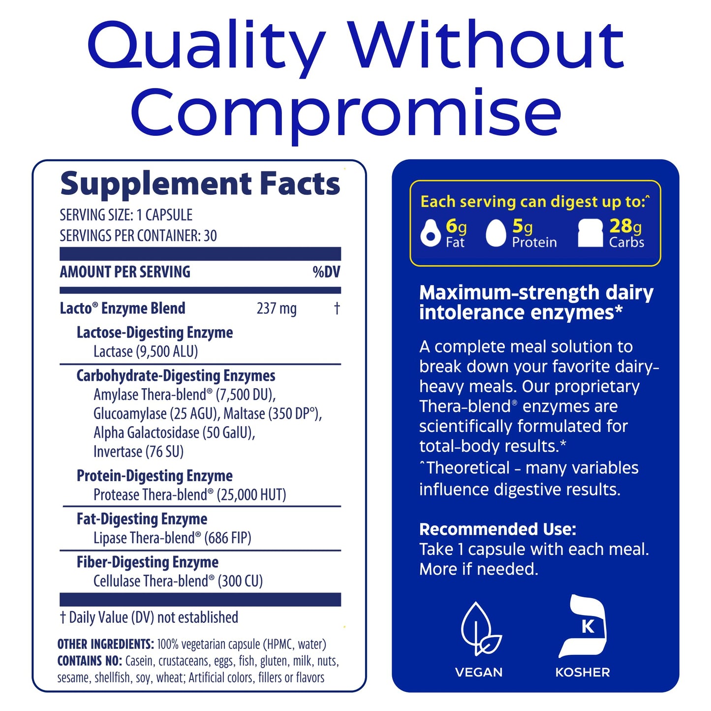 Enzymedica Lacto: Pro Lactase Pills for Lactose and Dairy Digestion