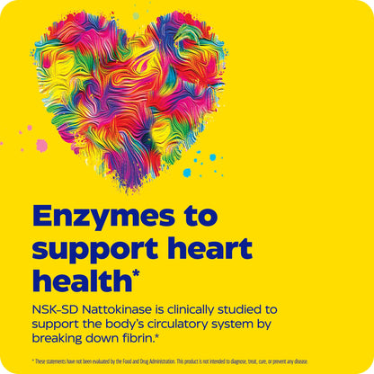 Enzymedica Natto-K Nattokinase Supplement – Supports Heart Health & Circulation | 30 Count