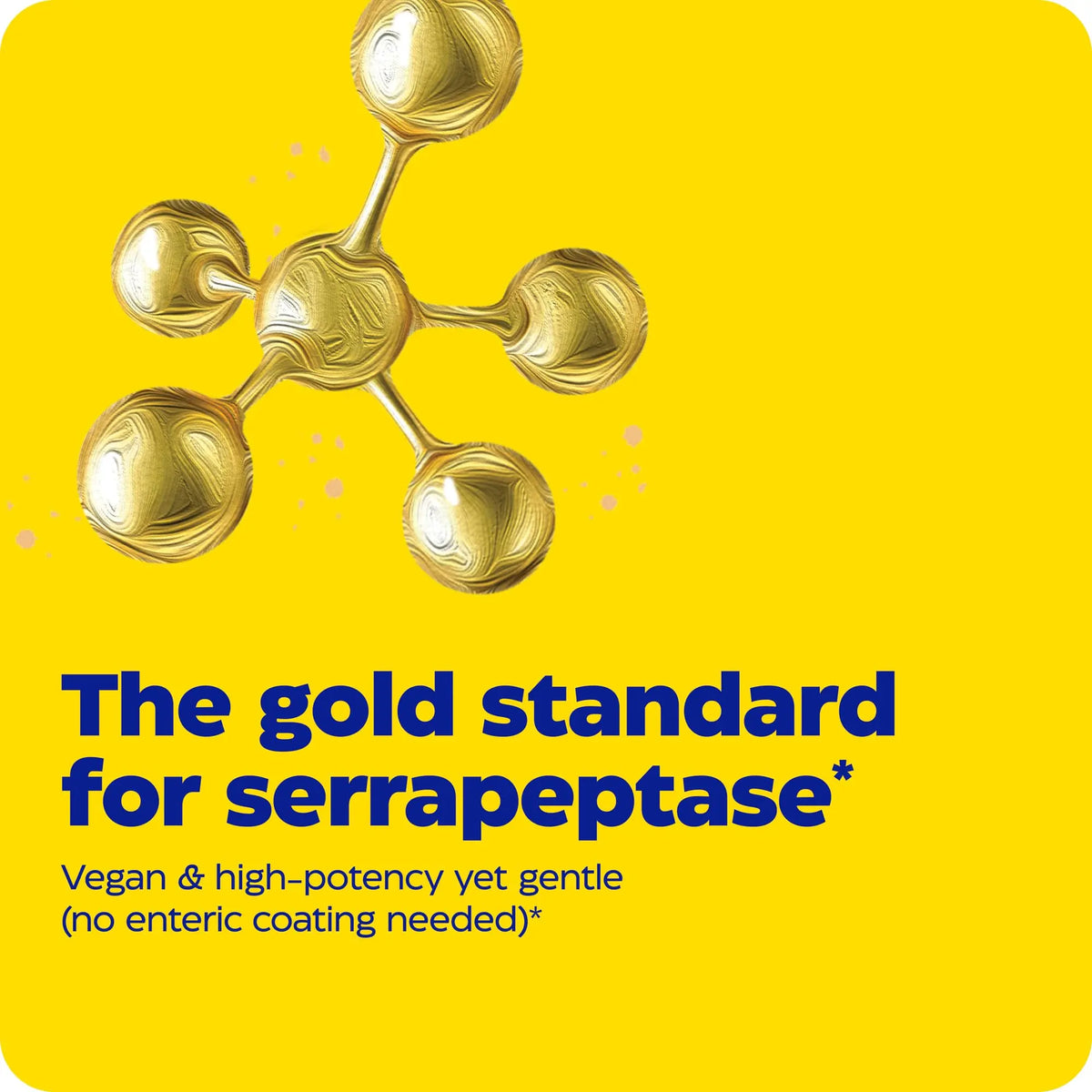 Enzymedica SerraGold High-Potency Serrapeptase Enzyme Supplement – 120 Count BritishVita | Premium UK Vitamins & Wellness Supplements