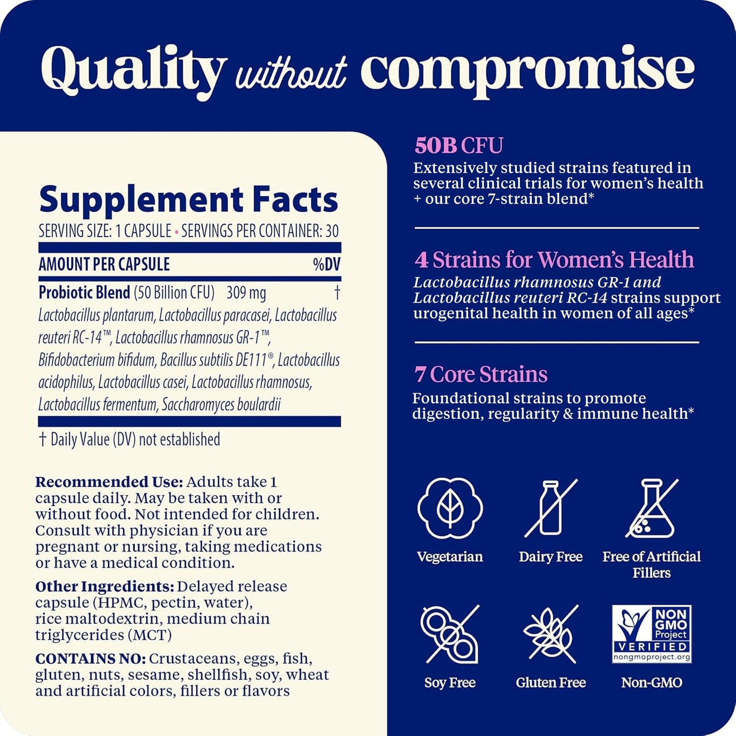 SubCulture Probiotics for Women – 50B CFU, Vaginal & Urinary Health | Enzymedica
