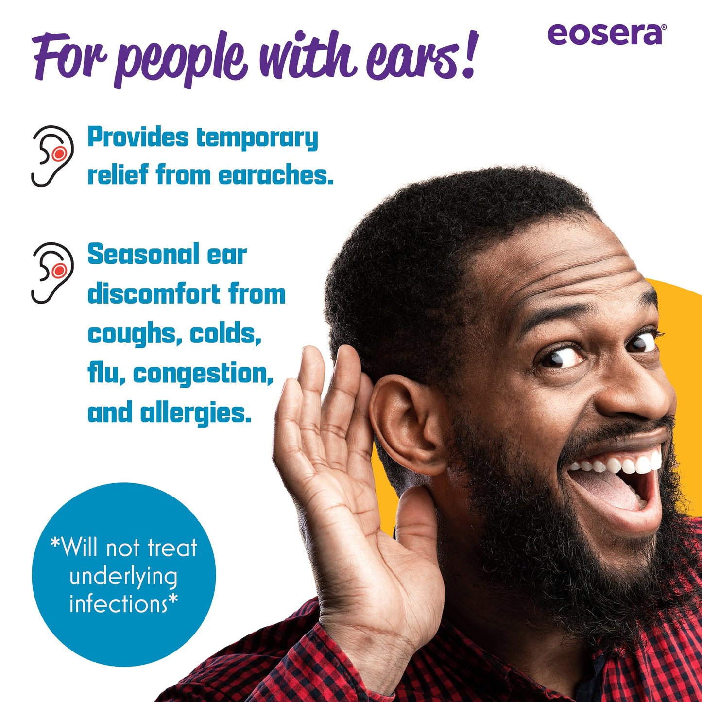 Ear Pain MD® 4% Lidocaine Ear Drops | Fast-Acting Earache Relief (12.5 mL) | Eosera