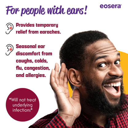 Eosera Ear Pain MD 4% Lidocaine Ear Drops – Maximum Strength Earache Relief for Adults & Kids (5 mL) | Earwax MD