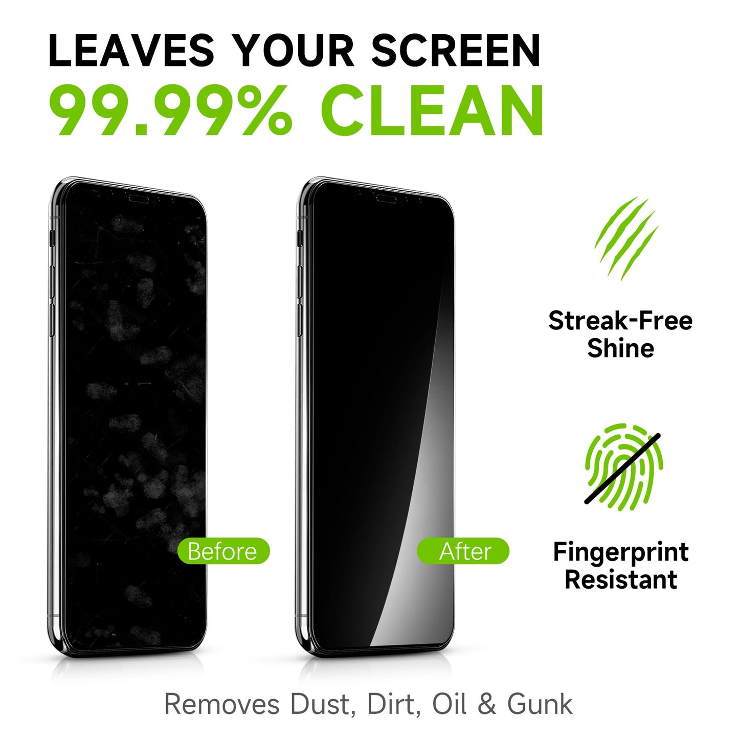 EOTW Computer Screen Wipes – 120 Individually Wrapped, Pre-moistened Cleaner for iPhone, iPad, Tablet, Laptop