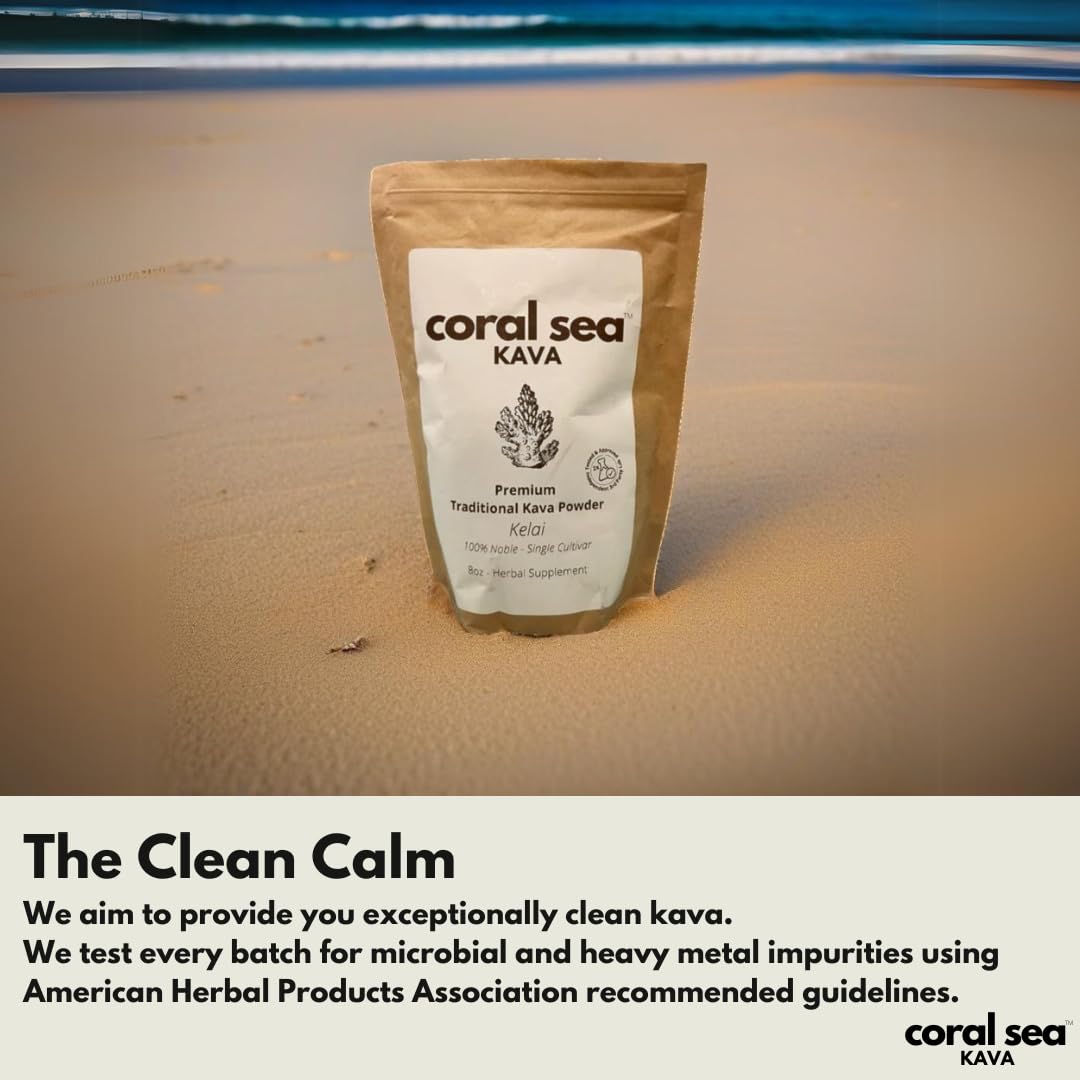 Kava Powder Noble Kava Root – Vanuatu 8oz | Calming, Ceremonial Pacific Tradition