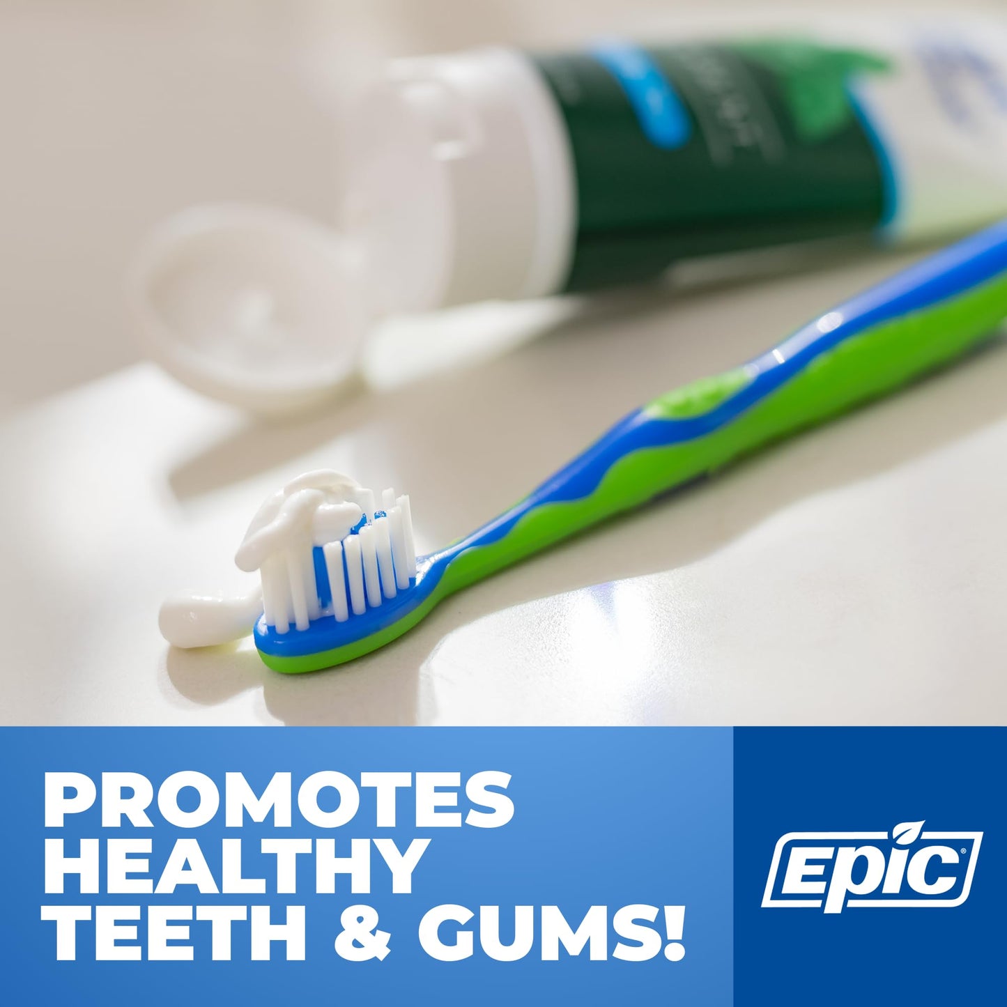 Epic Dental Xylitol Fluoride Toothpaste for Adults – SLS-Free Spearmint, 31% Xylitol – 4.9oz 2-Pack