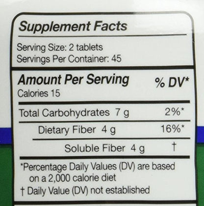 Equate Fiber Supplement - 90 Chewable Tablets (Compare to Fiber Choice)