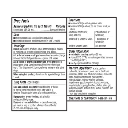 Equate Maximum Strength Laxative – 25 mg Sennosides, 90 Count