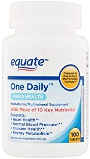 Equate One Daily Men's Multivitamin Multimineral – 100 Tablets