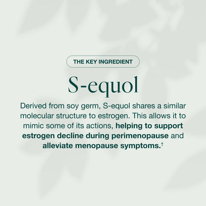 Equelle Multi-Symptom Menopause Relief – Hormone-Free S-Equol, 60 Tablets