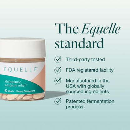 Equelle Multi-Symptom Menopause Relief – Hormone-Free S-Equol, 60 Tablets