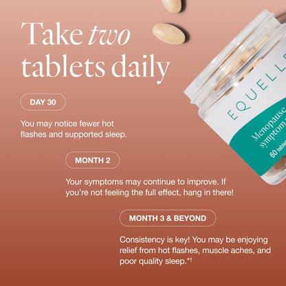 Equelle Multi-Symptom Menopause Relief – Hormone-Free S-Equol, 60 Tablets
