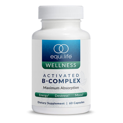 Equilife Activated B Complex – Energy, Hair, Skin, Nails Support | Gluten Free & Vegan