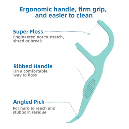 Extra Strong Flosser Picks - Fresh Mint, 150 Count