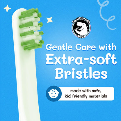 Kids Soft Bristle Superhero Toothbrush for Ages 2+ | Gentle, Replaceable Head, Ergonomic Handle