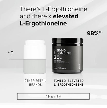 Ergothioneine with MitoPrime – 30mg, 98% Purity, 90 Capsules
