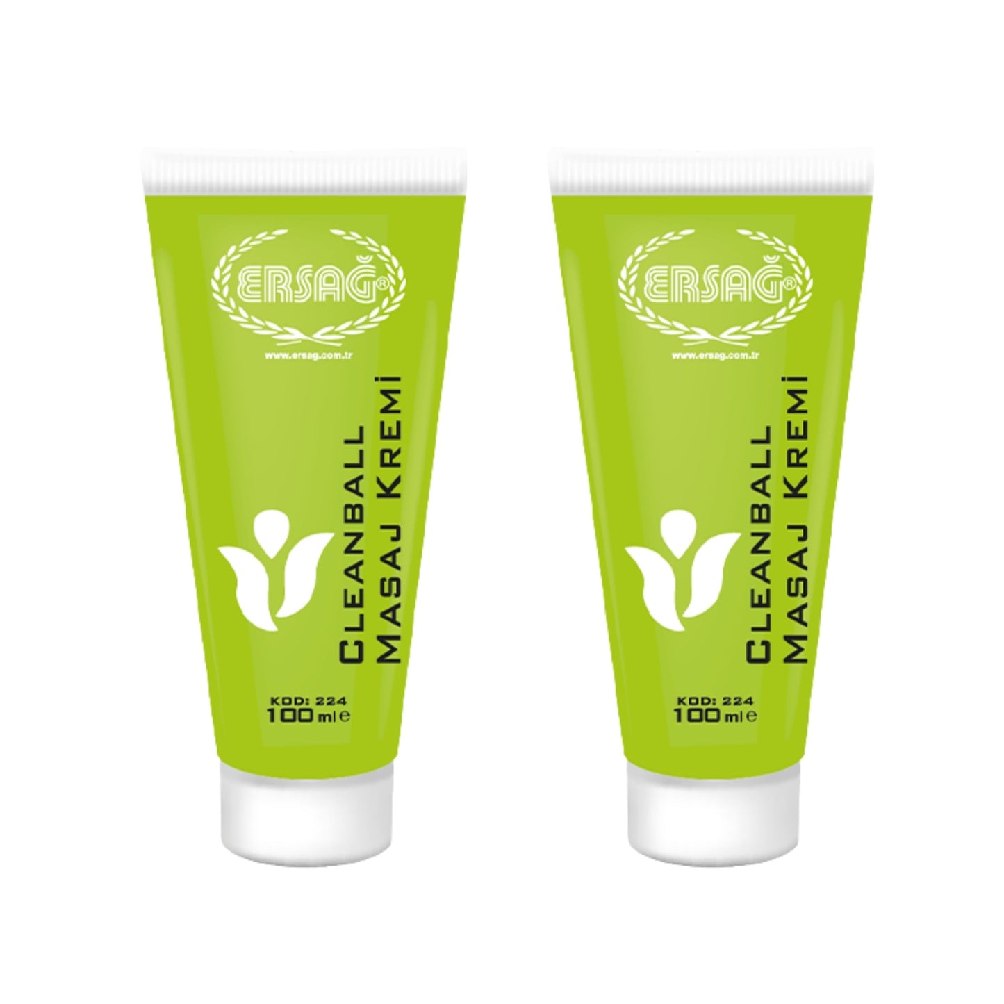 Ersay Clean Ball Massage Cream – Headache Relief, Aloe Vera, 3.5oz (2 Pack)