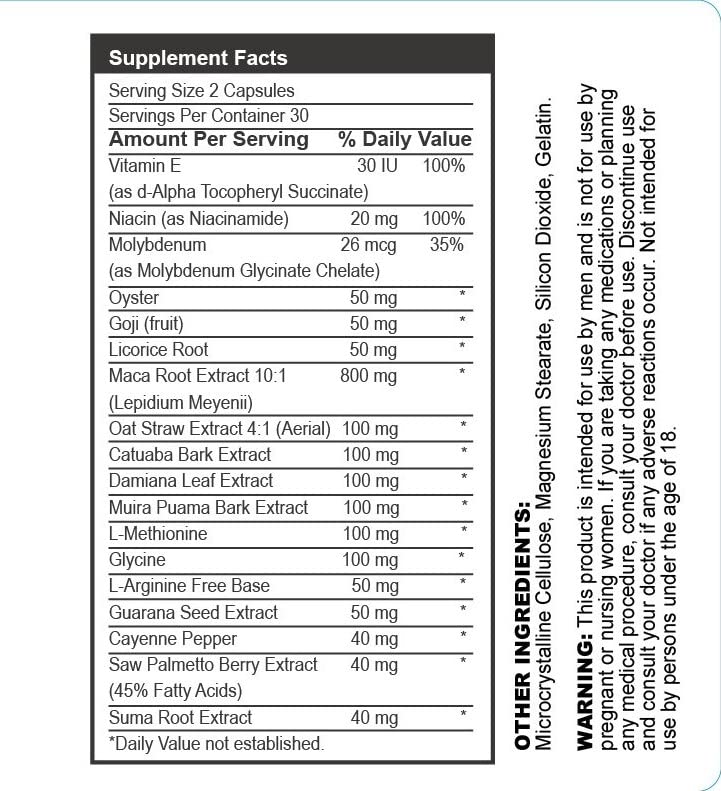 Esmond Natural Oyster Goji Licorice Root Complex – GMP, Natural Product Assn Certified, Made in USA 60 Capsules