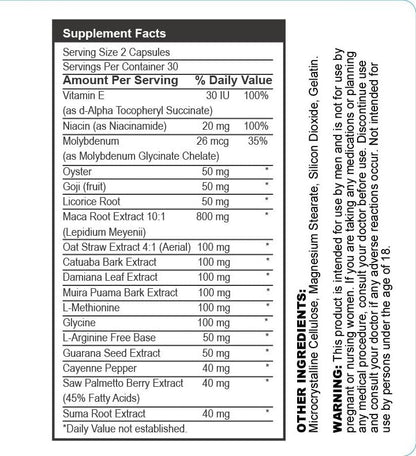 Esmond Natural Oyster Goji Licorice Root Complex – GMP, Natural Product Assn Certified, Made in USA 60 Capsules