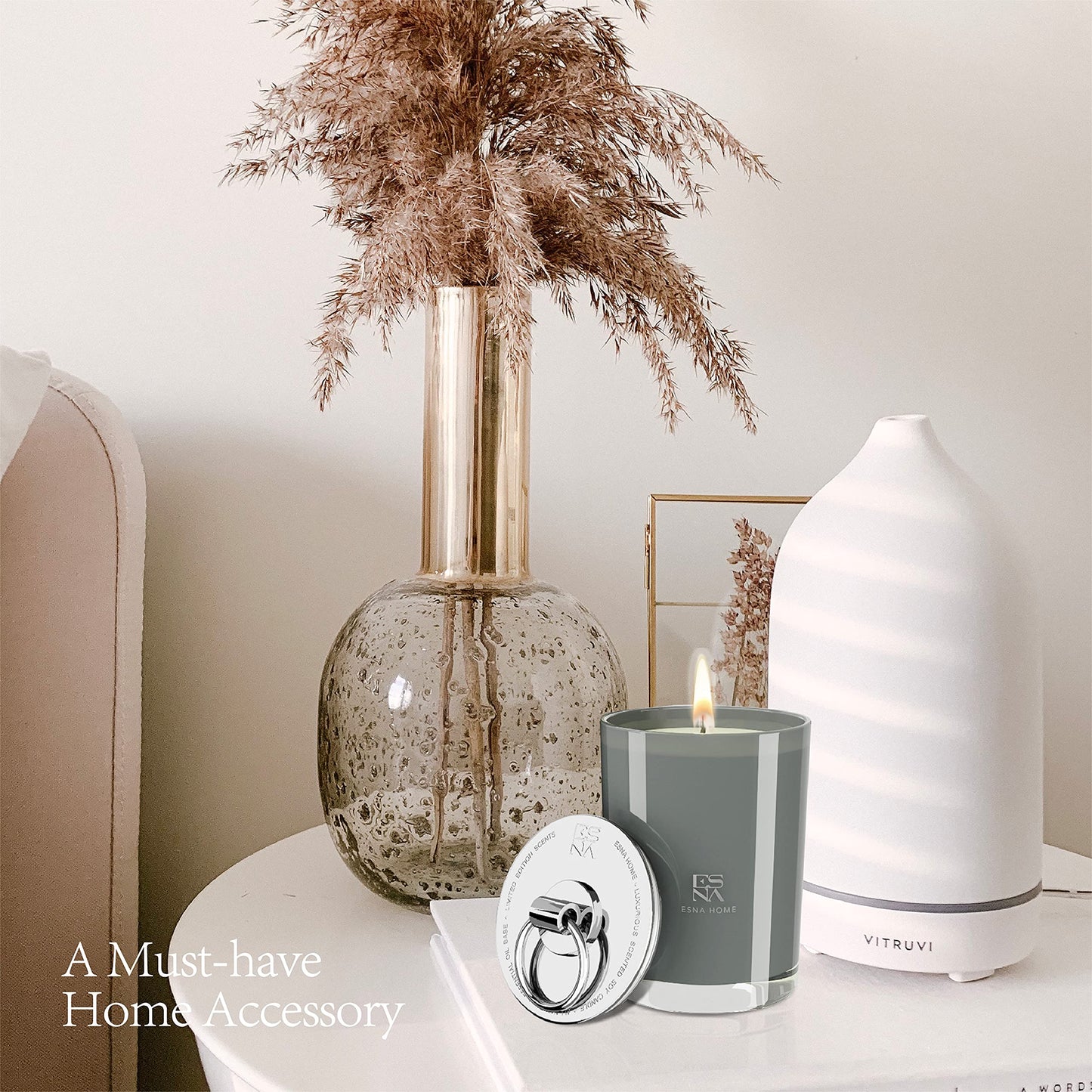 ESNA HOME Luxury Scented Candle – 8.8oz 100% Natural Vegan Soy, Hand-Poured