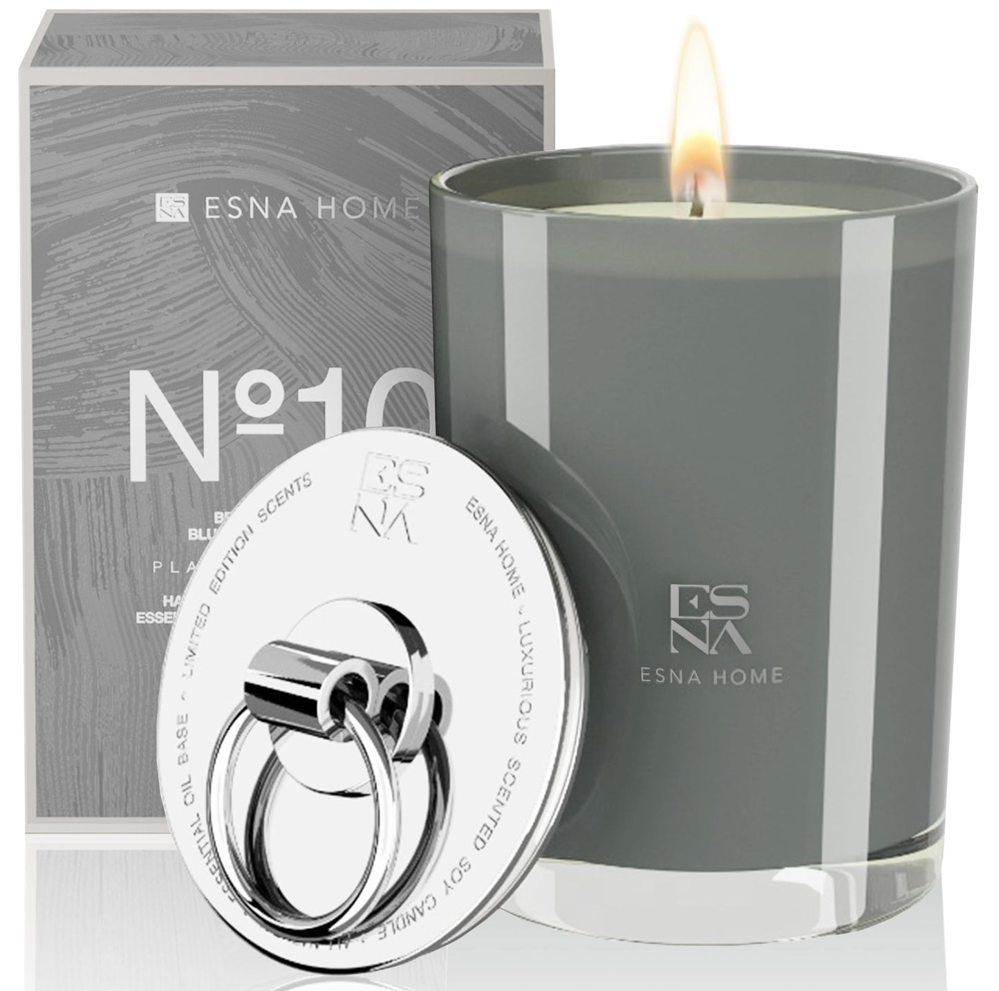 ESNA HOME Luxury Scented Candle – 8.8oz 100% Natural Vegan Soy, Hand-Poured