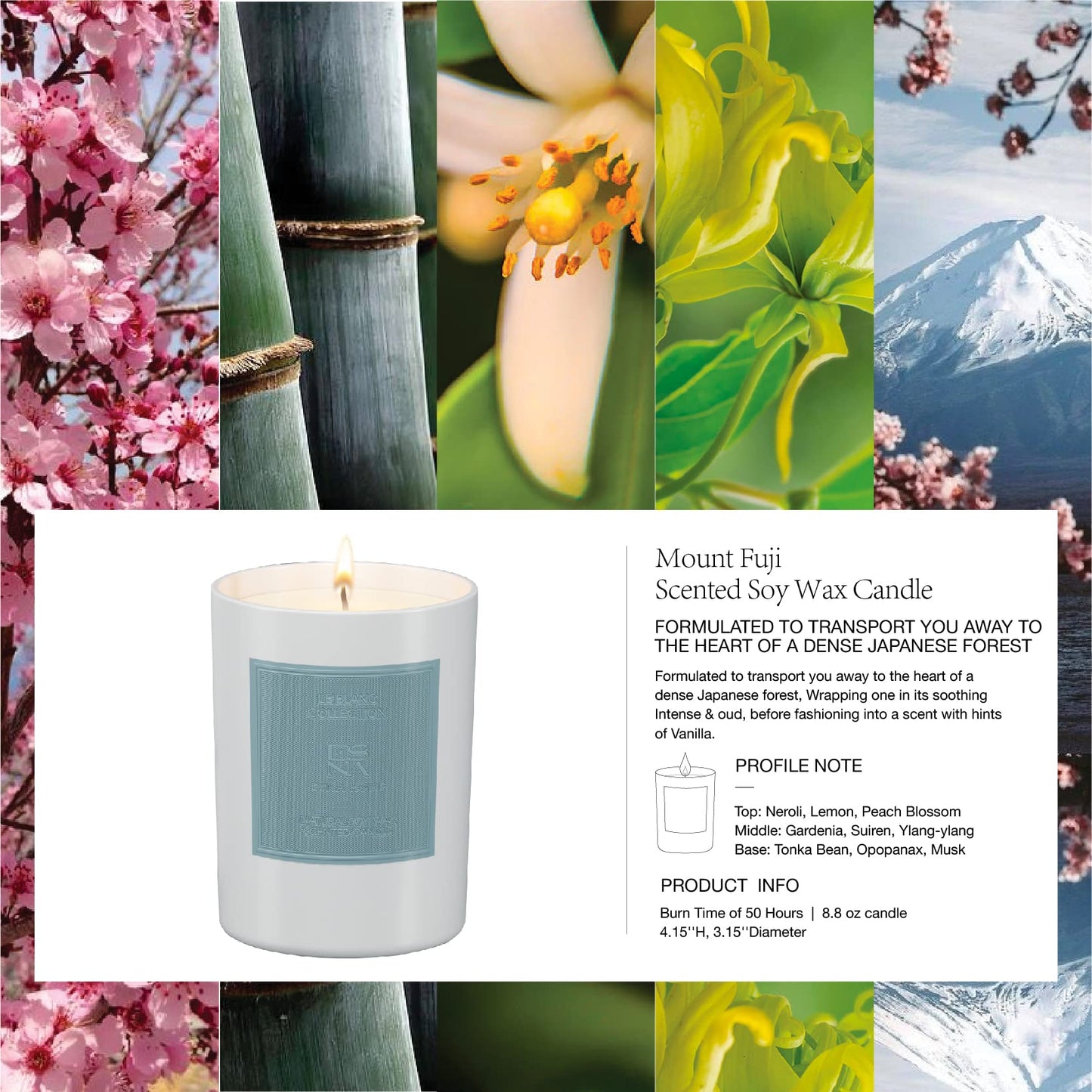 ESNA HOME Luxury Scented Candle – All Natural Soy Wax Aromatherapy, 50 Hour Burn, Gift for Women Moms Couples