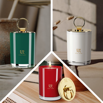 ESNA HOME Trio Gift Set — 3 Premium All-Natural Soy Candles for Home & Gifting