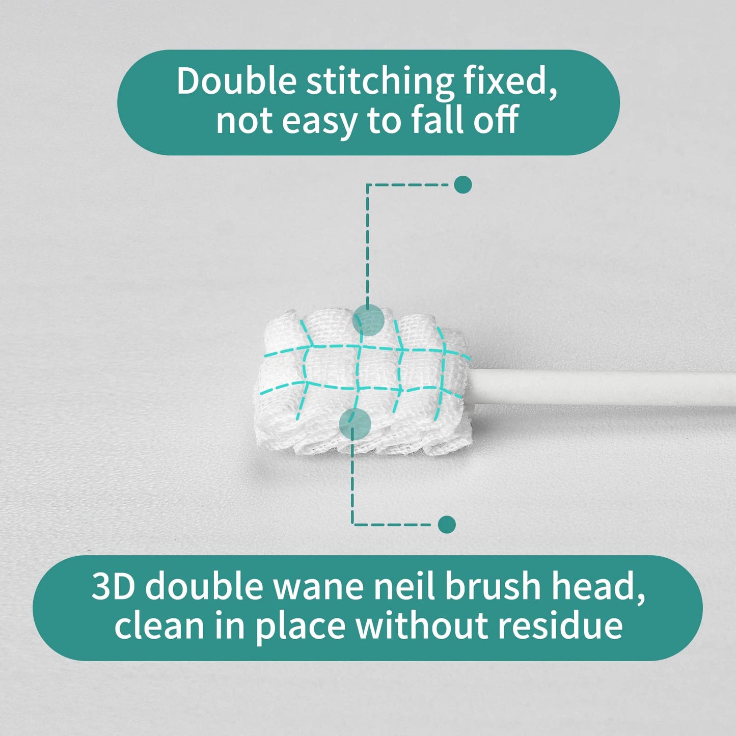 Esonto Baby Tongue Cleaner Toothbrush 32-Piece Disposable Infant Toothbrush Set with 2 Finger Brushes (Green) | Gentle Baby Oral Care