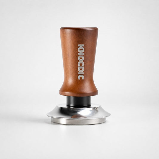 Spring Loaded Espresso Tamper with Wooden Handle KNOCDIC®
