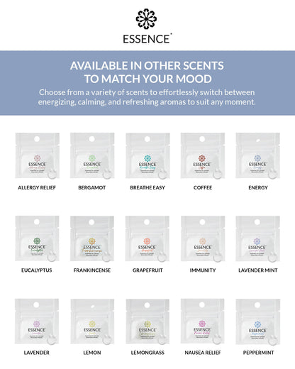 Essence Wearable Aromatherapy Nasal Diffuser – Energy Blend Nose Ring (3 Pack) – Made in USA