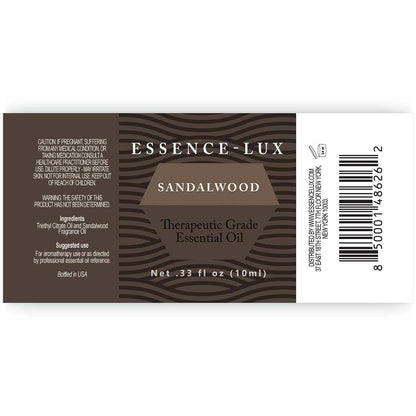 Essence-Lux 10ml Sandalwood Essential Oil - 0.33 fl oz | Calming Aromatherapy
