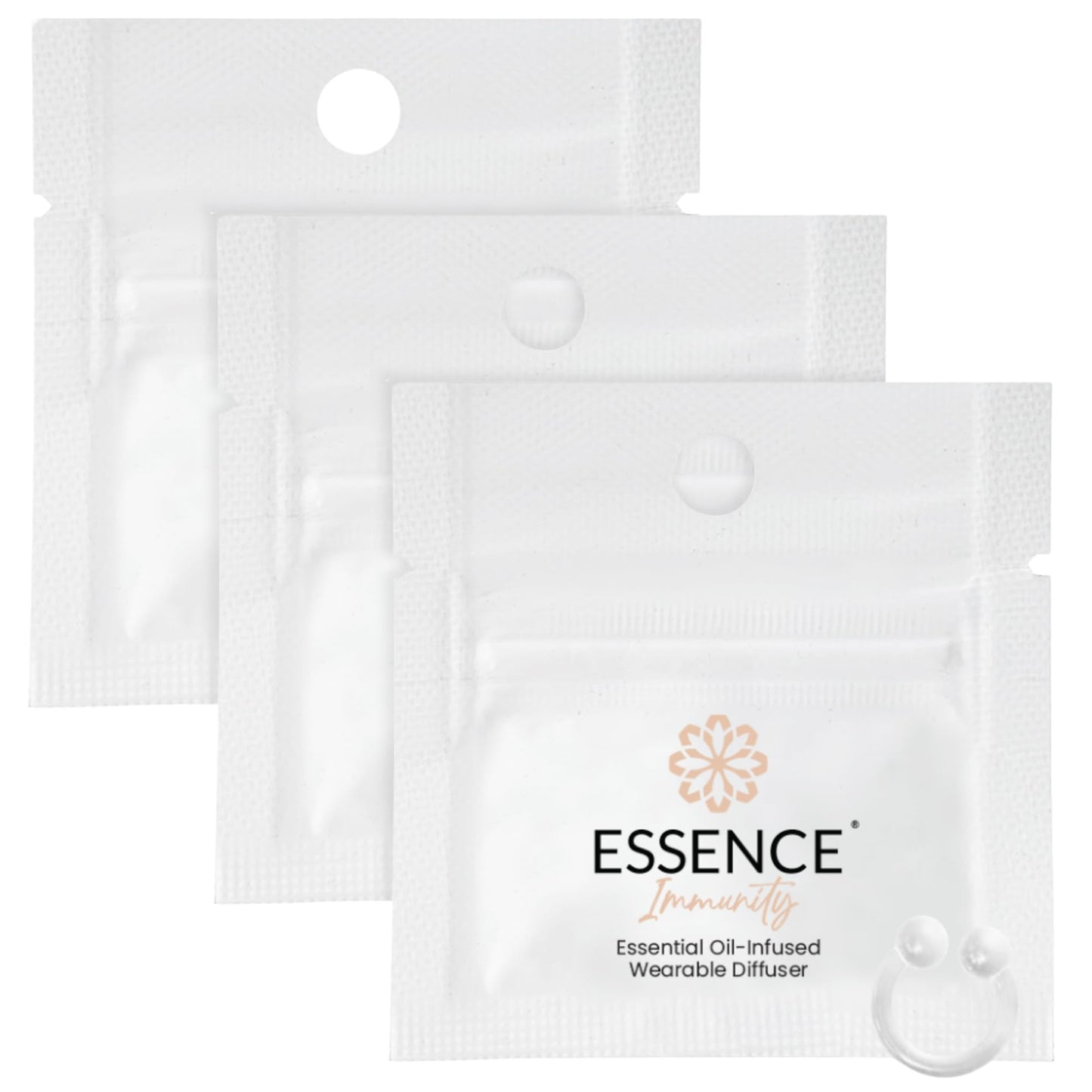 Essence Wearable Aromatherapy Nasal Diffuser – Immunity Blend Nose Ring (3 Pack) – Made in USA