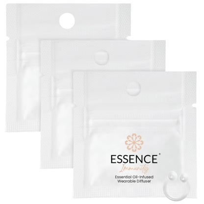 Essence Wearable Aromatherapy Nasal Diffuser – Immunity Blend Nose Ring (3 Pack) – Made in USA