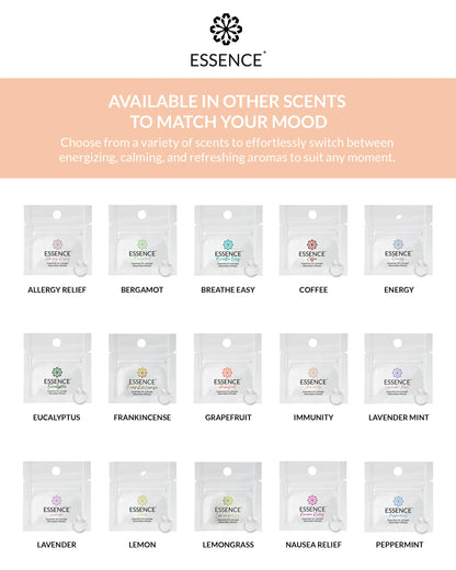 Essence Wearable Aromatherapy Nasal Diffuser – Immunity Blend Nose Ring (3 Pack) – Made in USA