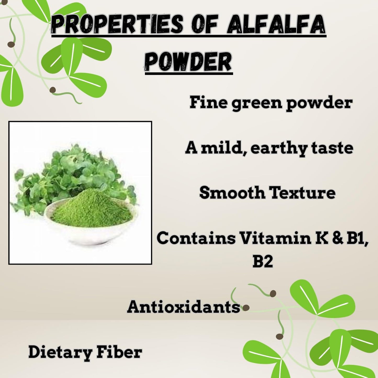 Essencea Alfalfa Powder 2 lb | Gluten Free, Non-GMO, Vegan | 32 oz