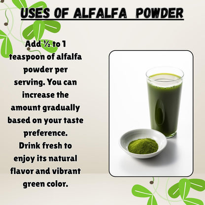 Essencea Alfalfa Powder 2 lb | Gluten Free, Non-GMO, Vegan | 32 oz
