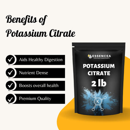 Potassium Citrate Powder 2LB – 100% Potassium Citrate | Essencea Pure Bulk