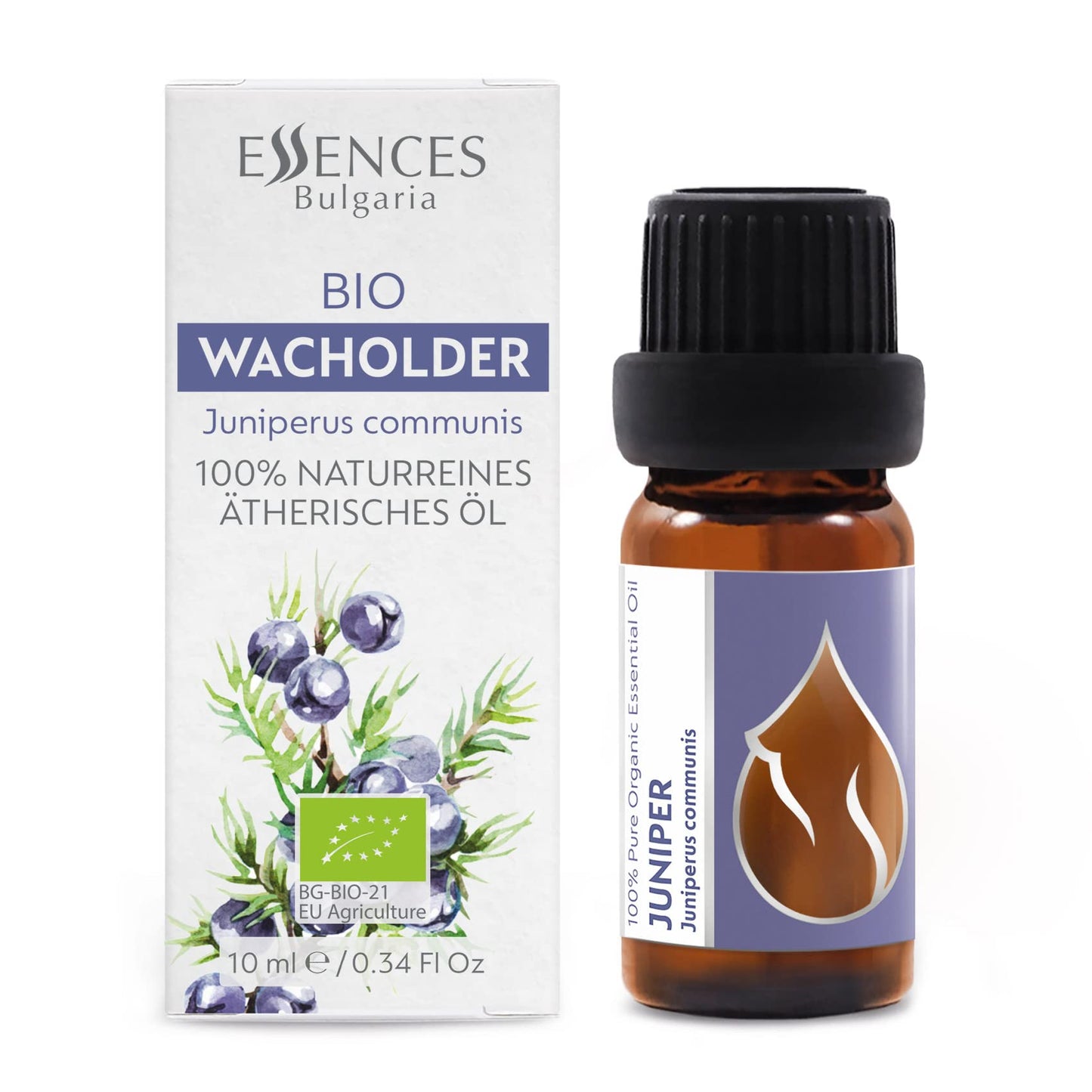 Essences Bulgaria Organic Juniper Essential Oil – 10ml | 100% Pure & Therapeutic Grade