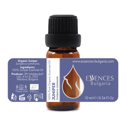 Essences Bulgaria Organic Juniper Essential Oil – 10ml | 100% Pure & Therapeutic Grade