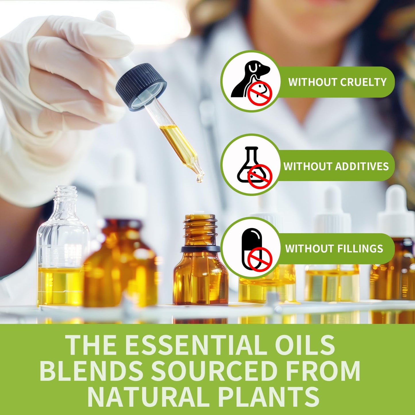 Essential Oil Blends Set – 6x10ml for Diffusers (Spearmint Tea, Calming, Dreams, Relaxing)