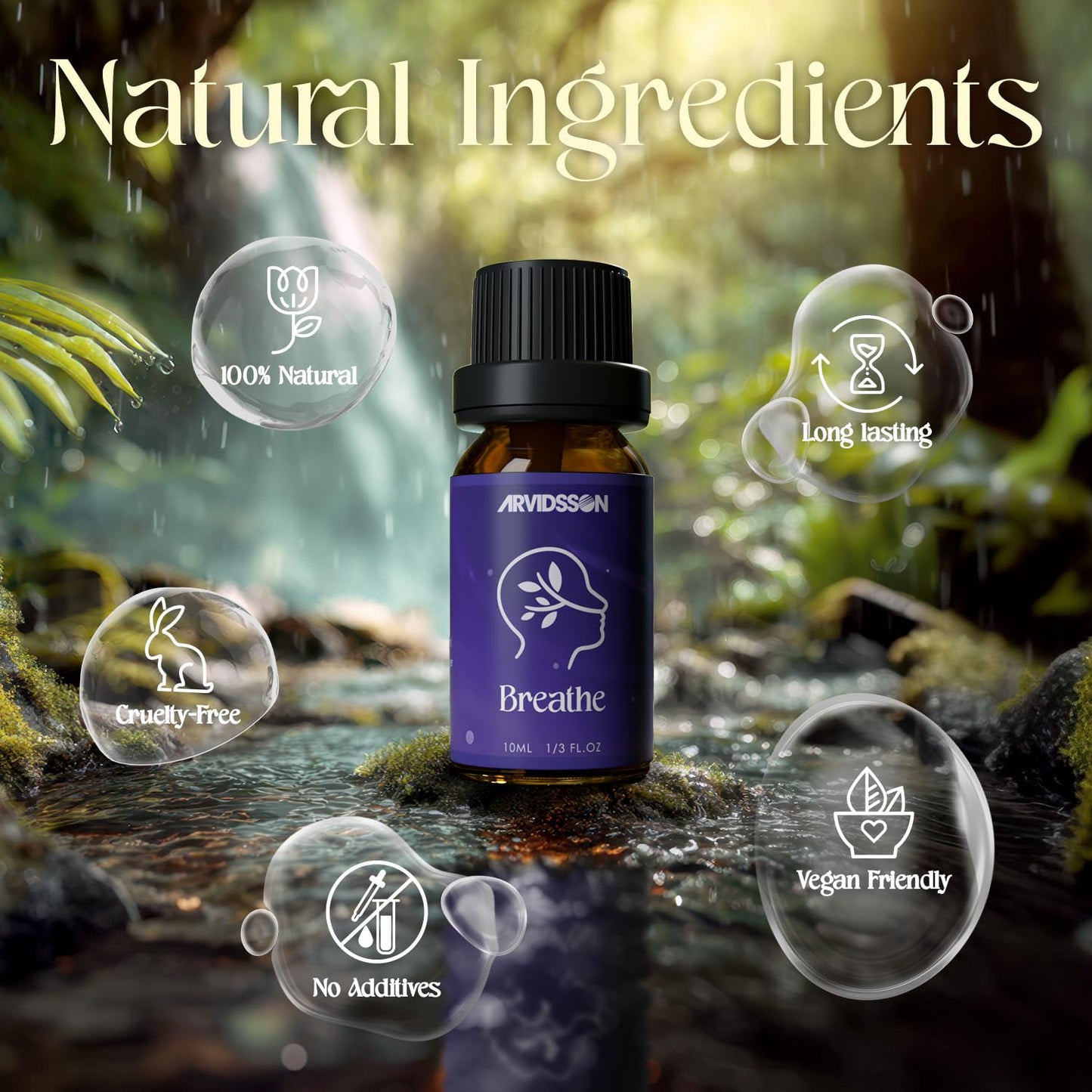 Essential Oil Blends Set – ARVIDSSON Natural Diffuser Oils for Well-Being Gift