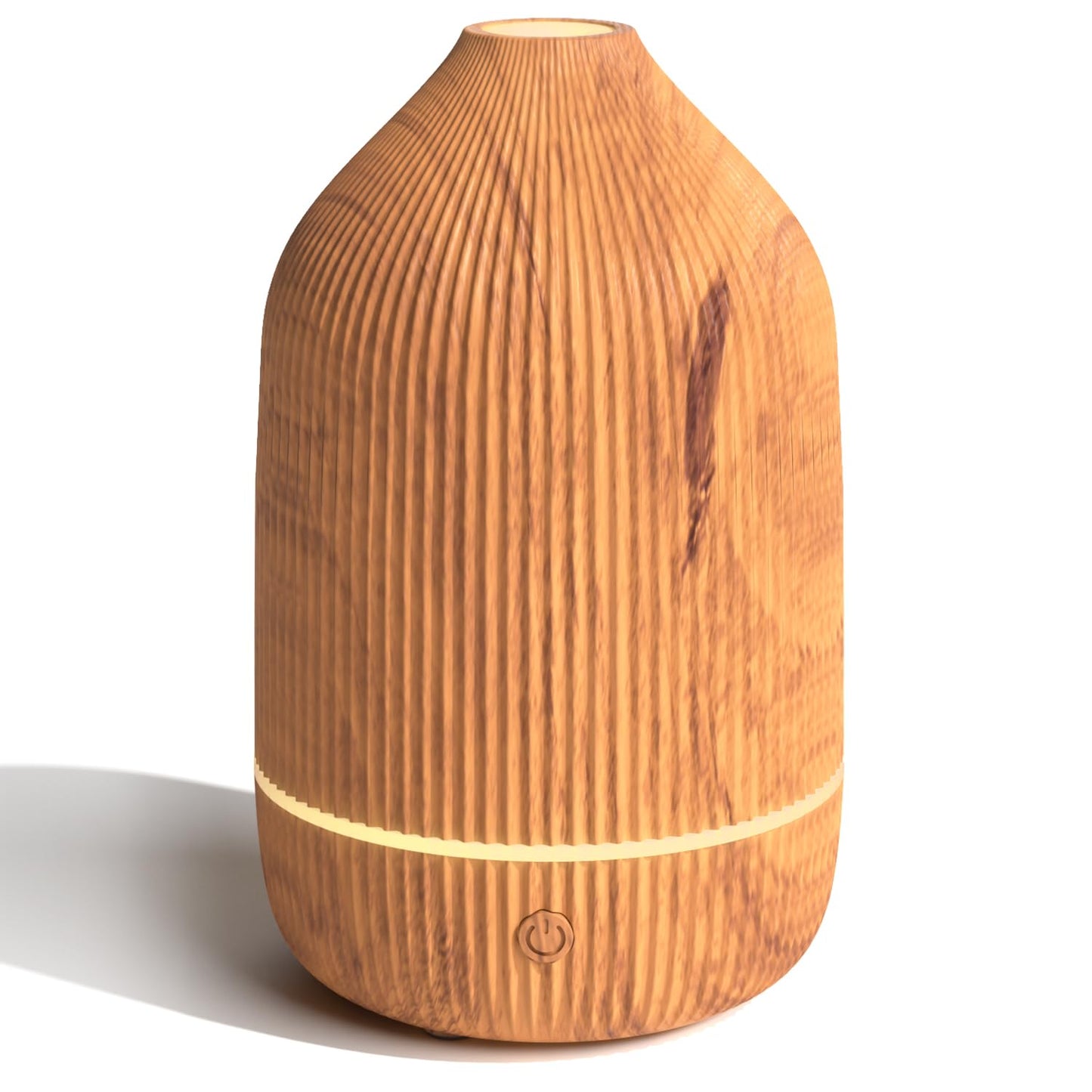 Essential Oil Diffuser 100ml – Mini Ultrasonic Aromatherapy with Auto Shut-Off & 7 LED Lights (Wood Grain)