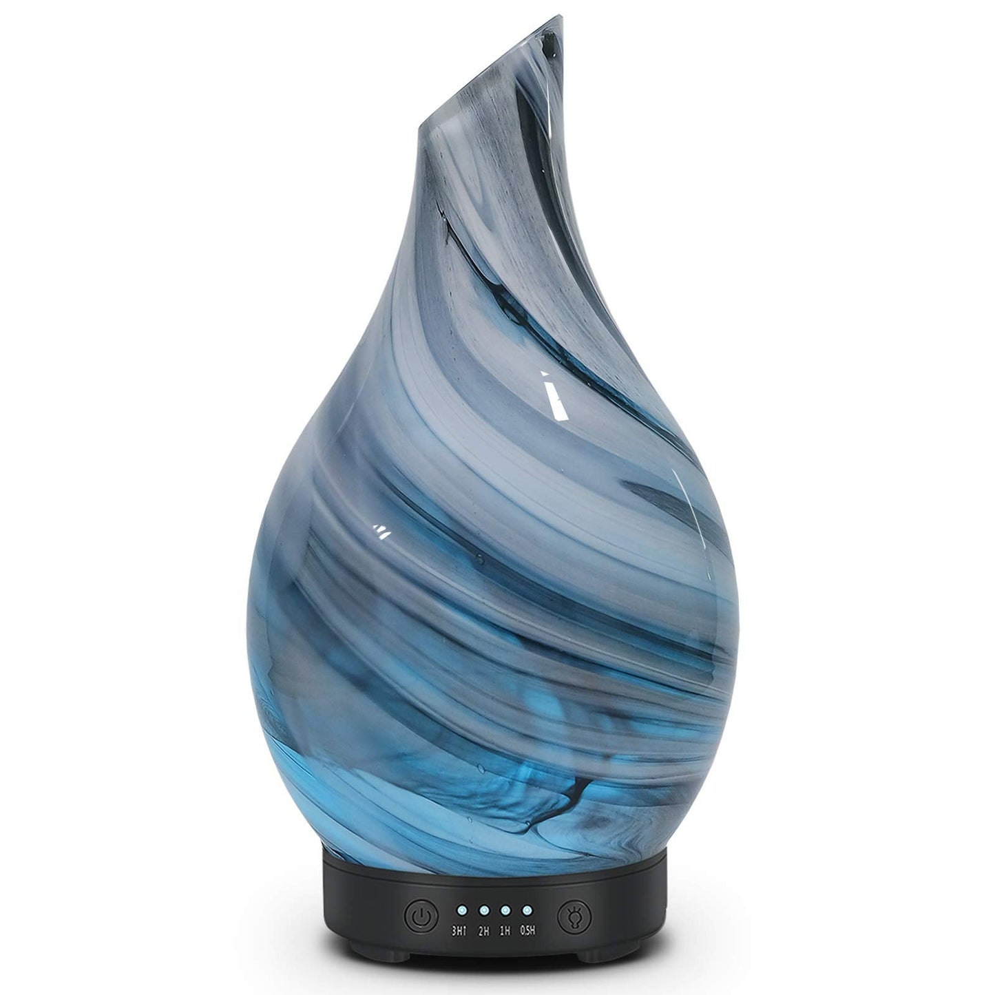 Essential Oil Diffuser 120ml Ultrasonic | Glass BPA-Free, Auto-Off, 4 Timers, 7 LED Colors