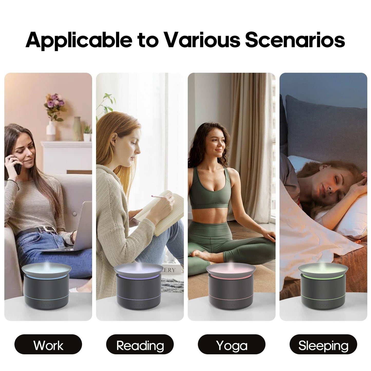Essential Oil Diffuser 200ml – Auto Shut-Off, 7 Color Lights, Cool Mist Humidifier