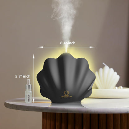 Essential Oil Diffuser 260ML Black Shell with Remote Control | Humidifier, 7-Color LED Night Light for Bedroom & Home Relaxation