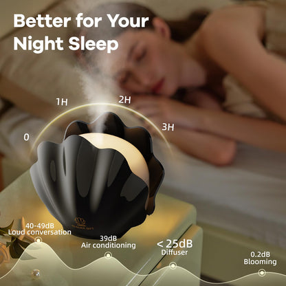 Essential Oil Diffuser 260ML Black Shell with Remote Control | Humidifier, 7-Color LED Night Light for Bedroom & Home Relaxation