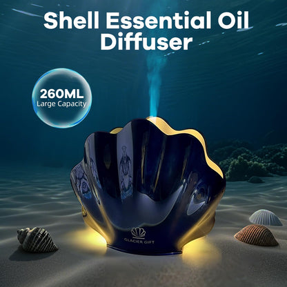 Essential Oil Diffuser 260ML Black Shell with Remote Control | Humidifier, 7-Color LED Night Light for Bedroom & Home Relaxation