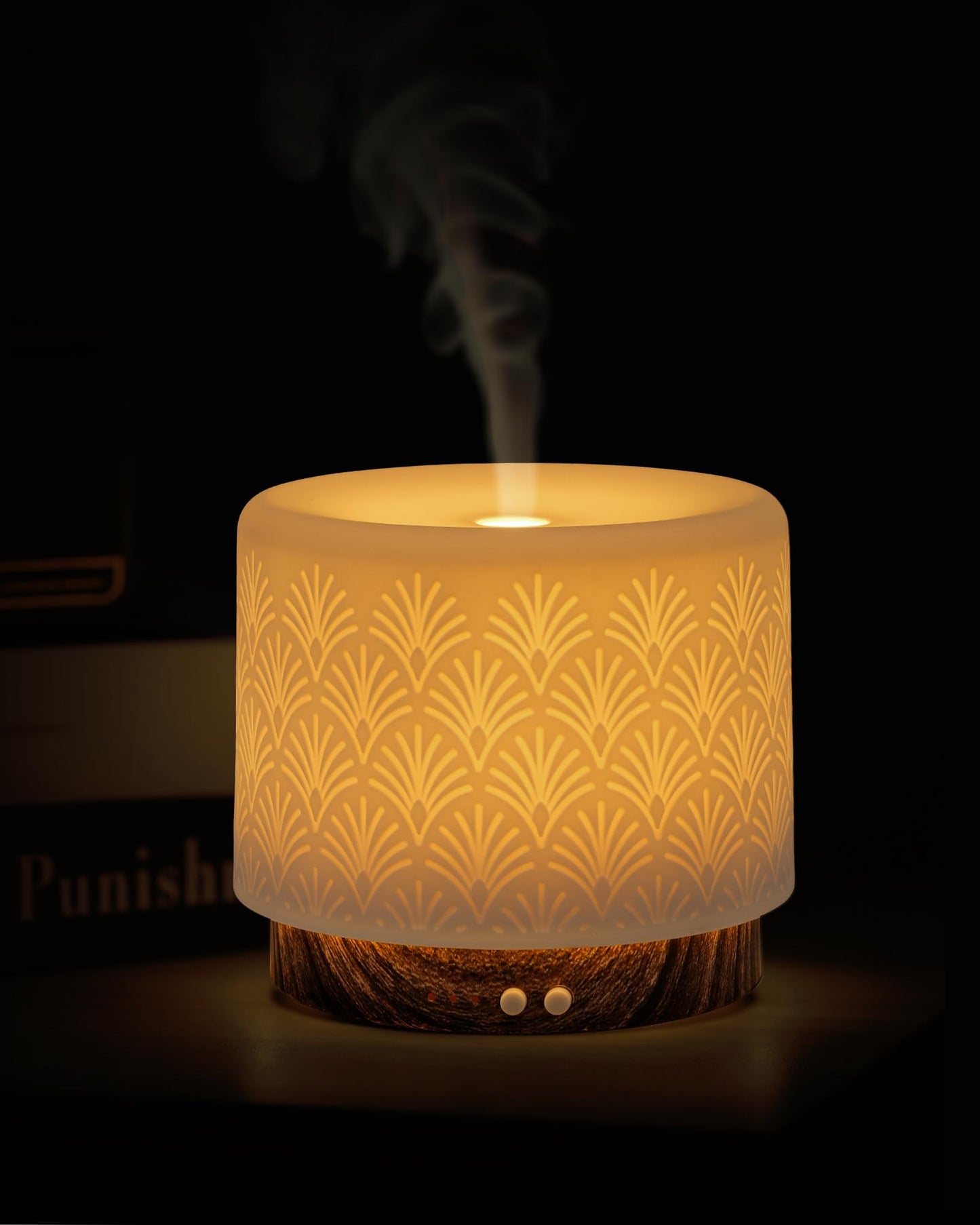 Essential Oil Diffuser 280ml | Ceramic Ultrasonic Diffuser with Auto Shut-Off for Home & Spa
