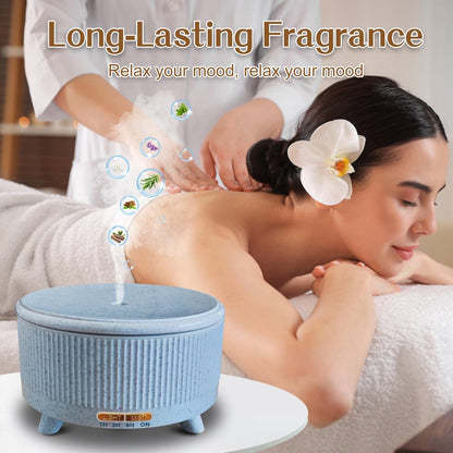 Essential Oil Diffuser 500ml for Home – Large Room Aromatherapy, 7-Color Lights, 3 Mist Modes, Auto Off