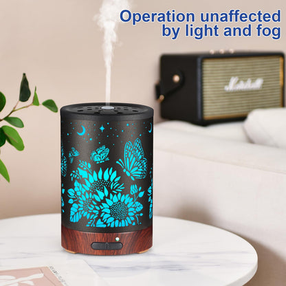 Essential Oil Diffuser – 7-Color LED Aromatherapy with Auto-Off | Home & Office