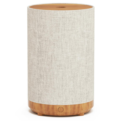 Fabric Cover Essential Oil Diffuser 120ml – SNOWSEN, 8 LED Lights, Auto Off